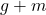 g + m
